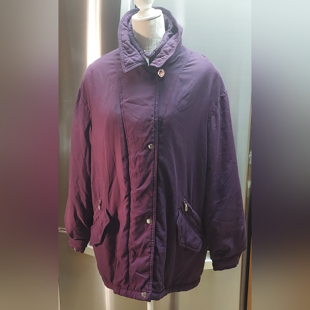 Womans Purple Size XL Extra Large Bromley Sport Thermoloft Jacket Coat